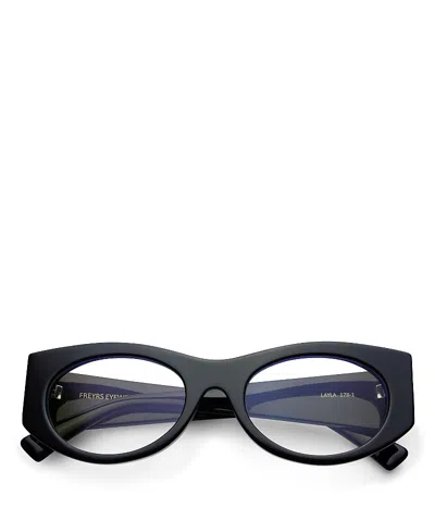 Freyrs Eyewear Layla Blue Light Reading Glasses, 52mm In Black