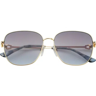 Freyrs Eyewear Lea Square Sunglasses In Blue