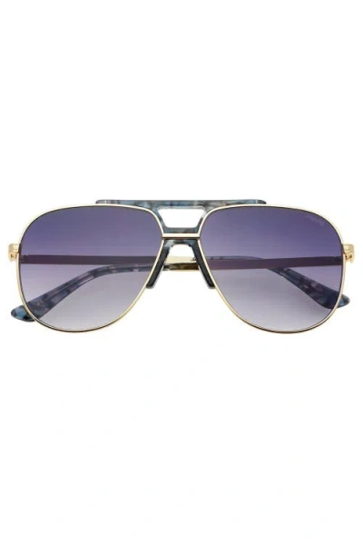 Freyrs Eyewear Logan Aviator Sunglasses In Purple