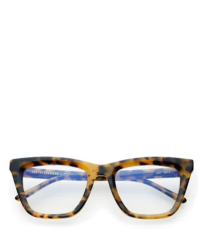 Freyrs Eyewear Lucy Blue Light Reading Glasses, 52mm In Brown
