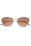 Freyrs Eyewear Luna Cat Eye Sunglasses In Neutral
