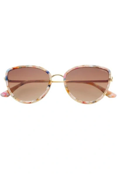 Freyrs Eyewear Luna Cat Eye Sunglasses In Neutral