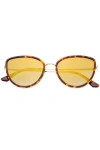 Freyrs Eyewear Luna Cat Eye Sunglasses In Brown