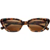 Freyrs Eyewear Mia Cat Eye Sunglasses In Brown