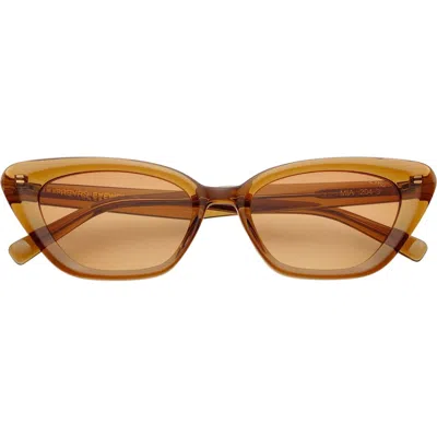 Freyrs Eyewear Mia Cat Eye Sunglasses In Brown