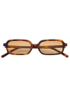 Freyrs Eyewear Miki Rectangular Sunglasses In Brown