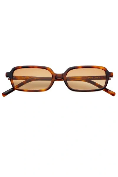 Freyrs Eyewear Miki Rectangular Sunglasses In Brown