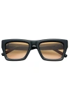 Freyrs Eyewear Nico Square Sunglasses In Black