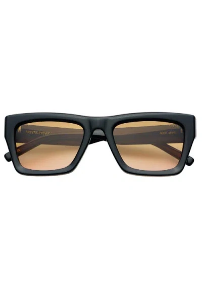 Freyrs Eyewear Nico Square Sunglasses In Black