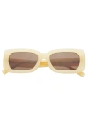 Freyrs Eyewear Noa Rectangular Sunglasses In Yellow