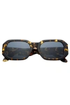 Freyrs Eyewear Onyx Rectangular Sunglasses In Brown