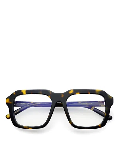 Freyrs Eyewear Oversized Charlie Blue Light Reading Glasses, 51mm In Brown