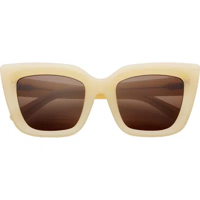 Freyrs Eyewear Portofino Cat Eye Sunglasses In White