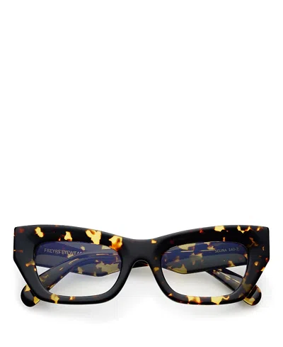 Freyrs Eyewear Selina Blue Light Reading Glasses, 50mm In Brown