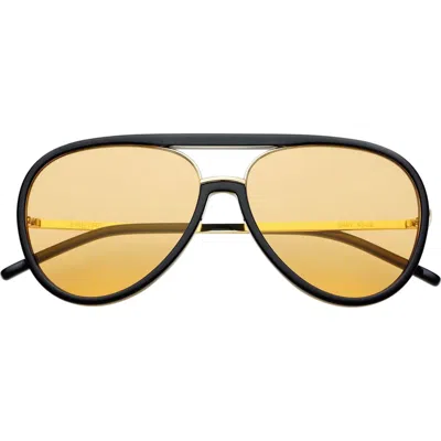 Freyrs Eyewear Shay Aviator Sunglasses In Black