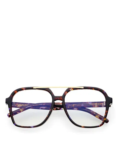 Freyrs Eyewear Spencer Aviator Blue Light Blocking Reading Glasses, 55 Mm In Brown