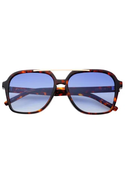 Freyrs Eyewear Spencer Aviator Sunglasses In Brown