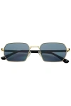 Freyrs Eyewear Superior Rectangular Unisex Sunglasses In Blue