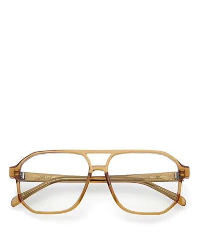 Freyrs Eyewear Unisex Aviator Billie Blue Light Reading Glasses, 58mm In Brown