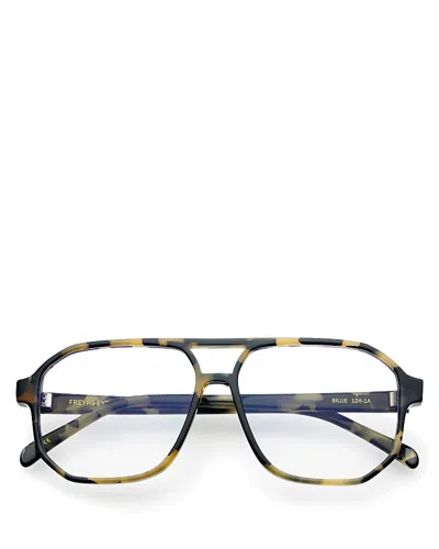 Freyrs Eyewear Unisex Aviator Billie Blue Light Reading Glasses, 58mm In Brown