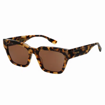 Freyrs Eyewear Unisex Hayden Rectangular Non-polarized Sunglasses In Milky Tortoise In Multi