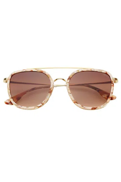 Freyrs Eyewear Weston Round Sunglasses In Brown