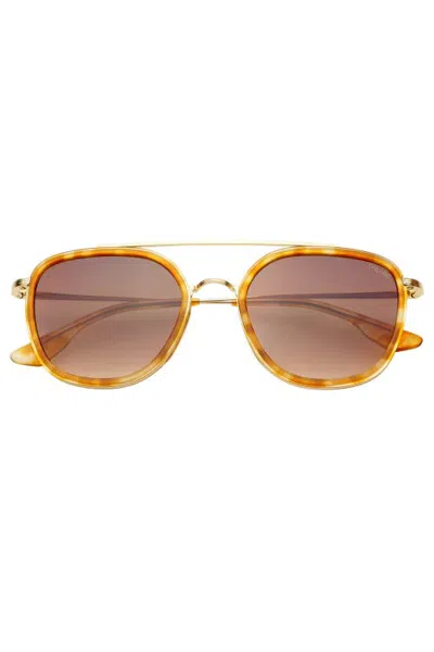 Freyrs Eyewear Weston Round Sunglasses In Brown