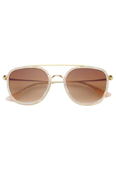 Freyrs Eyewear Weston Round Sunglasses In Gold