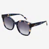 Freyrs Eyewear Women's Amber Acetate Cat Eye Sunglasses In Blue In Blue