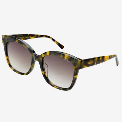 Freyrs Eyewear Women's Amber Cat Eye Non-polarized Sunglasses In Tortoise In Gray