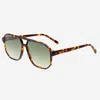 Freyrs Eyewear Women's Billie Sunglasses In Tortoise/green