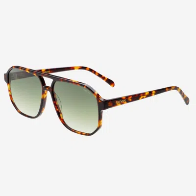 Freyrs Eyewear Women's Billie Sunglasses In Tortoise/green
