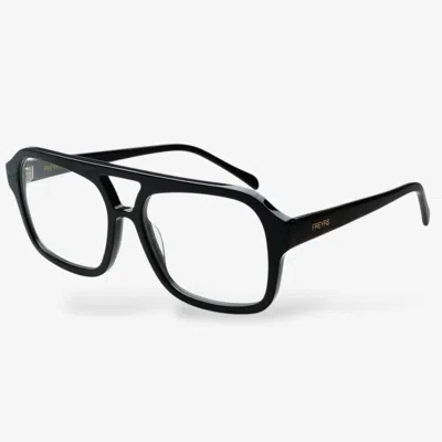 Freyrs Eyewear Women's Havana Glasses In Black In Metallic