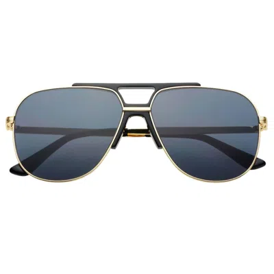 Freyrs Eyewear Women's Logan Aviator Glasses In Black In Blue