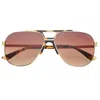 Freyrs Eyewear Women's Logan Aviator Sunglasses In Brown In Brown