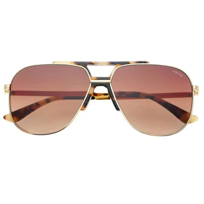 Freyrs Eyewear Women's Logan Aviator Sunglasses In Brown