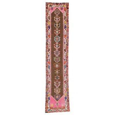 Pre-owned Frida Kahlo 1980's Turkish Oushak Carpet With Modern Traditional Style In Brown