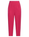 Frida Madè Woman Pants Fuchsia Size L Viscose, Elastane In Pink
