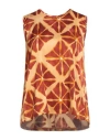 Frida Madè Woman Top Sand Size L Viscose, Elastane In Multi