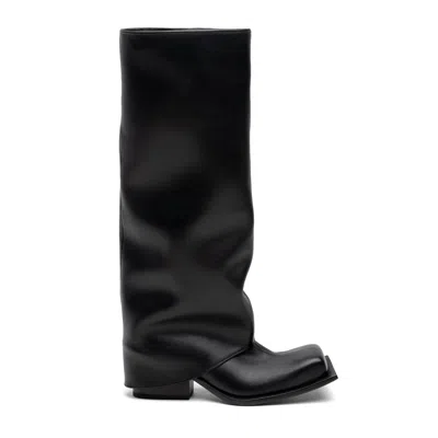 Fridan Novruzova Chunky Heel Trouser Boots In Black