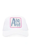 Friday Feelin Aloha Hat In White