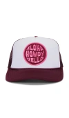 Friday Feelin Aloha Howdy Hello Hat In Burgundy