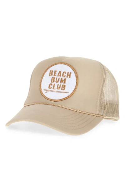 Friday Feelin ' Beach Bum Club Patch Trucker Hat
