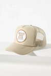 Friday Feelin Beach Bum Trucker Hat In Beige