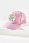 Friday Feelin Beach Please Trucker Hat In Pink
