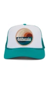 Friday Feelin California Waves Hat In Green
