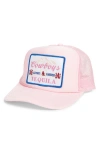Friday Feelin ' Cowboys & Tequila Patch Trucker Hat In Pink