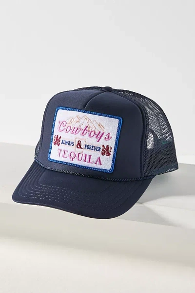 Friday Feelin Cowboys & Tequila Trucker Hat In Blue