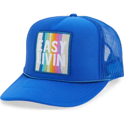 Friday Feelin ' Easy Livin' Trucker Hat In Pink