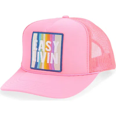 Friday Feelin ' Easy Livin' Trucker Hat In Purple